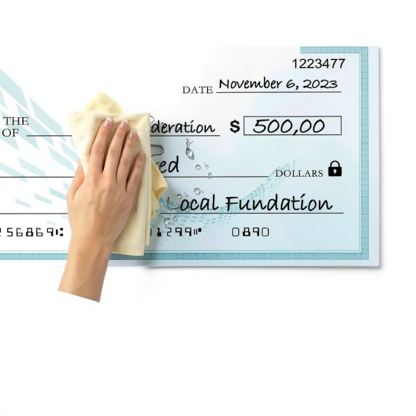 Voccim Giant Fake Check Cardboard Presentation Customizable-1