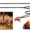 Fire Pit Tongs Set by Rasugarlary Carbon Steel Fireplace-1
