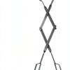 CROGOLLY Fireplace Tongs Metal Black-2