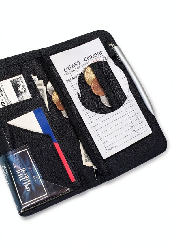 Server Book PU Leather Organizer for Hospitality Staff-4