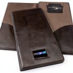 Waiter book check presenter black double panel restaurant-0