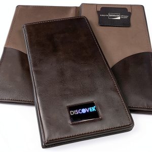 Waiter book check presenter black double panel restaurant-0