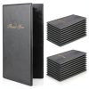 XYK Server Book 20 Black Vinyl Guest Check Presenter-0