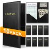 ZENOWICK Restaurant Check Book PVC Server Book 10 Pack-0