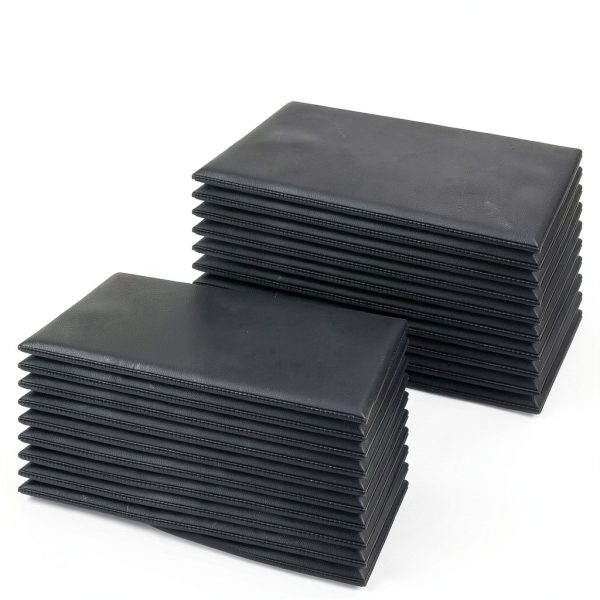 XYK Server Book 20 Black Vinyl Guest Check Presenter-3