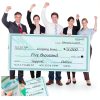 Voccim Giant Fake Check Cardboard Presentation Customizable-3