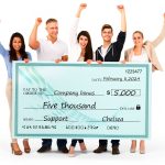 Voccim Giant Fake Check Cardboard Presentation Customizable-0