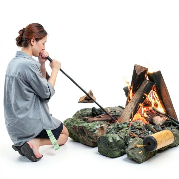 MARVOWARE Fireplace Tool Set Aluminum Oxide Wood-3