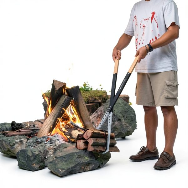 MARVOWARE Fireplace Tool Set Aluminum Oxide Wood-2