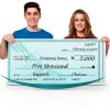 Voccim Giant Fake Check Cardboard Presentation Customizable-5