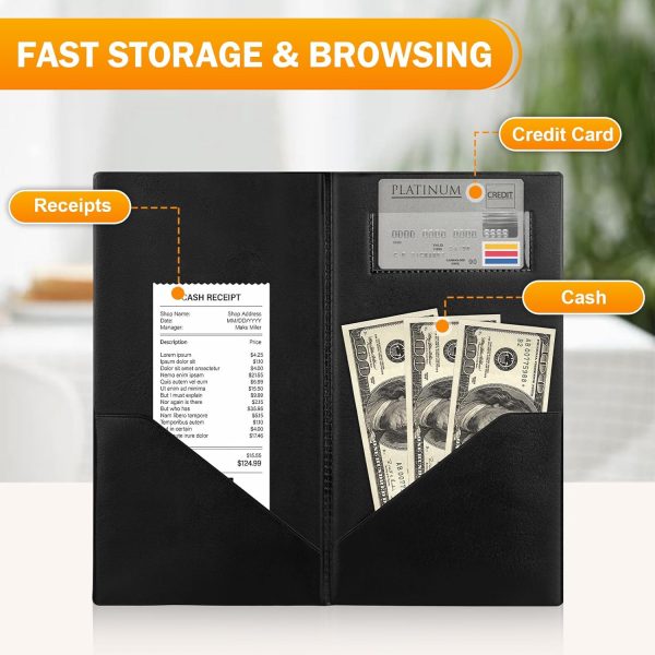 ZENOWICK Restaurant Check Books Durable PVC Server Holders-1