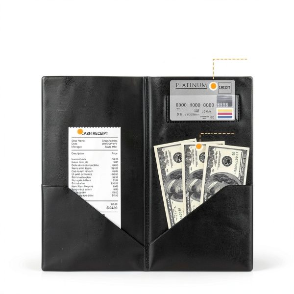 ZENOWICK Restaurant Check Book PVC Durable Server Book-1