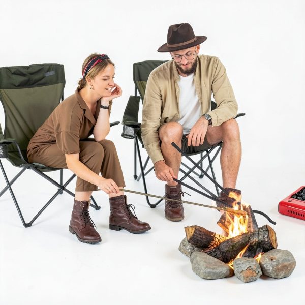 Fire Pit Tongs Set by Rasugarlary Carbon Steel Fireplace-5