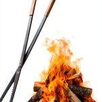 MightyPhine Metal Fireplace Tongs 40in Modern-0