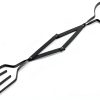 Fire Pit Tongs Pure Garden Steel Black 25in-0