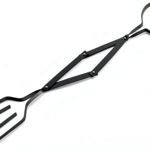 Fire Pit Tongs Pure Garden Steel Black 25in-0