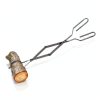 Fire Pit Tongs Pure Garden Steel Black 25in-3