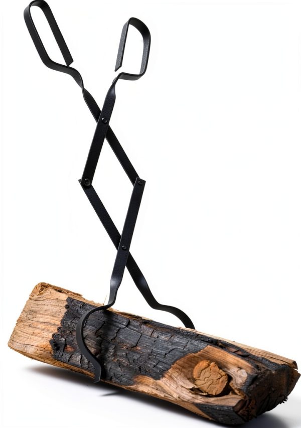 Wander Lost Campfire Tongs Black Iron 26 Inch-0