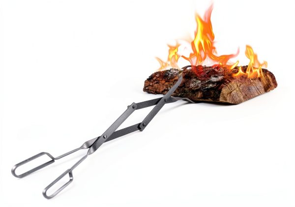 Firewood Log Tongs hoziel Steel Scissor Design-0