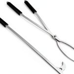 CKLT 28in Stainless Steel Fire Tongs Fireplace Accessories-0