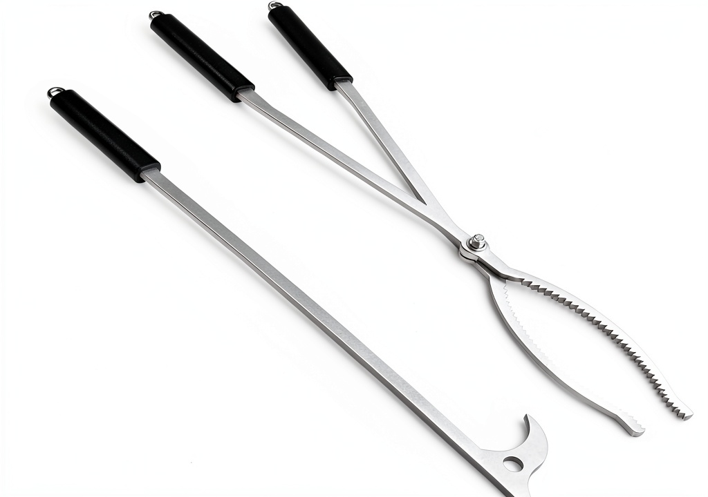 CKLT 28in Stainless Steel Fire Tongs