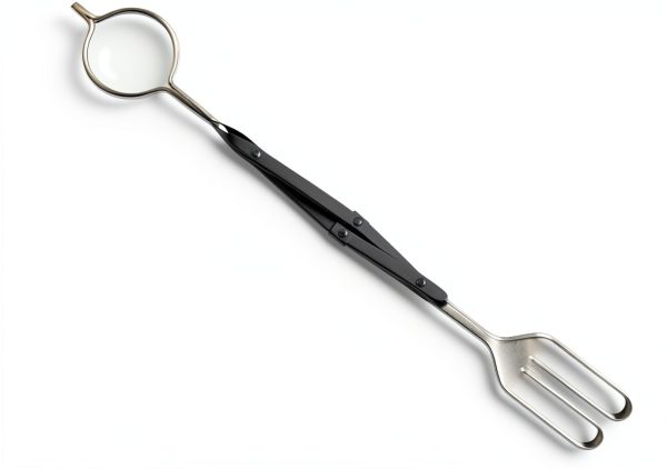 Fire Pit Tongs Pure Garden Steel Black 25in-1