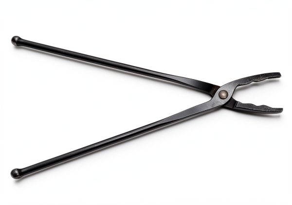 Pavo Fireplace Tongs Painted Metal Home Decor-1