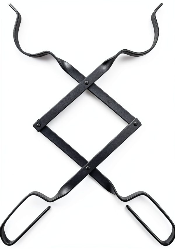 Wander Lost Campfire Tongs Black Iron 26 Inch-2