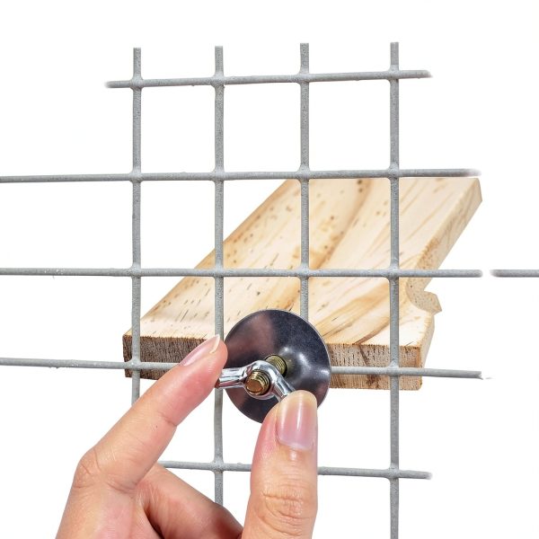 Bird Platforms BILLIOTEAM 4-Size Wood Perches & Stand Boards-5