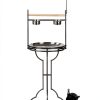 Wrought Iron Parrot Play Perch Mcage 24x24x47H BlackVein Rolling Stand-2