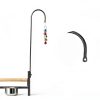 COZIWOW 72" Parrot Stand,Stainless Steel Tray Bowls Large Bird Playstand,Parrot Perch with Easy Grip,Wrought Iron Bird Stand with Toy Hook,Macaw Play Gym Ground Stand Rolling Wheel,Pet Gift-4