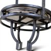 Wrought Iron Parrot Play Perch Mcage 24x24x47H BlackVein Rolling Stand-3