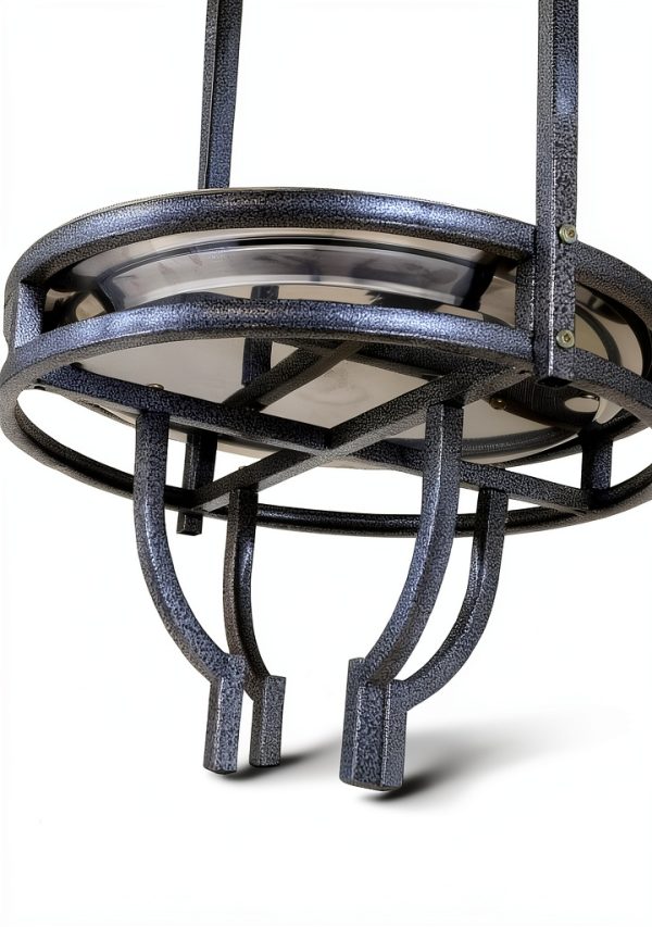 Wrought Iron Parrot Play Perch Mcage 24x24x47H BlackVein Rolling Stand-3