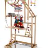 Parrot Playground Large 4 Layers - Small Bird Playground Parakeet Play Stand Bird Gym Parrots playpen Play Playstand Parrot Tree for Cockatiel Lovebirds Conure Cockatoos Finch Budgies-3