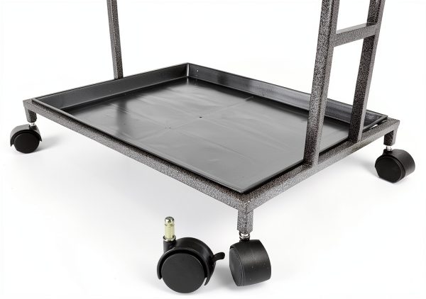 65.5 Inch X-Large Parrot Natural Perch Stand Bird Play Ground Training with Strong Climbing Play Ladder Stainless Feeding Bowls Toy Hook Removable Washable Tray Lockable Rolling Wheels-5