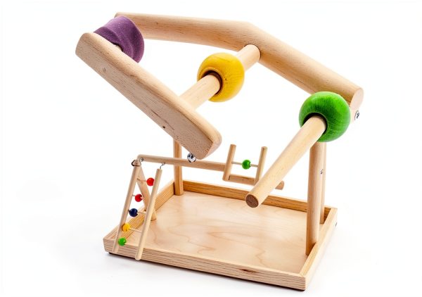 Parrot Playground Large 4 Layers - Small Bird Playground Parakeet Play Stand Bird Gym Parrots playpen Play Playstand Parrot Tree for Cockatiel Lovebirds Conure Cockatoos Finch Budgies-2