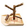 Bird Perch Stand Hamiledyi Wood Playground for Parrots, Parakeets-5
