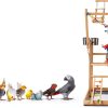 Parrot Playground Large 4 Layers - Small Bird Playground Parakeet Play Stand Bird Gym Parrots playpen Play Playstand Parrot Tree for Cockatiel Lovebirds Conure Cockatoos Finch Budgies-6