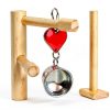 Small Bird Playground Wondwo Top Cage Stand for Parrots White Small-2
