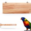 Parrot Bird Wood Perch Platform Large Stand Shelf for Birds Budgie Parakeet Cockatiel Conure Cockatoo Macaw African Grey-1